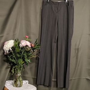 Gray Striped Dress Pants